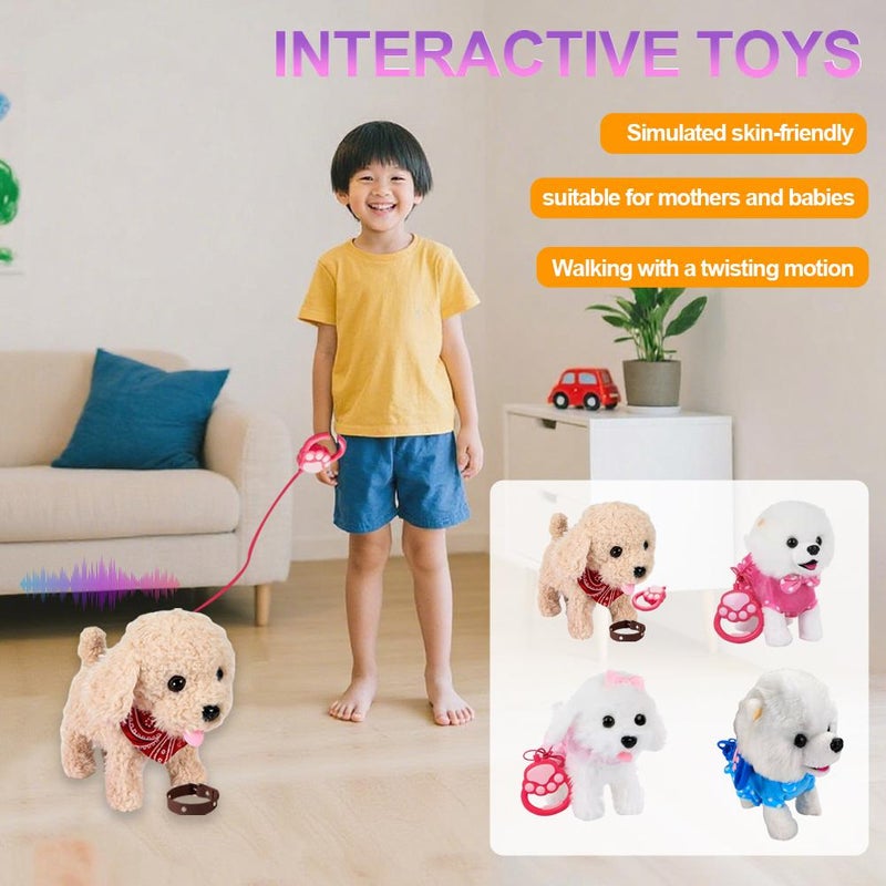 2026 Upgrade Hopping Dog Realistic Robot Puppy,Interactive Electronic Plush Puppy Toy with Realistic Touch Sensing,Voice Mimic,Lifelike Sounds,Tongue & Licking Motion,Christmas Toy Gift for Girls Boys - Image 5